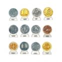 Série complète de 12 fèves 12 monnaies pour un euro I