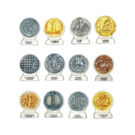 Complete set of 12 feves 12 monnaies pour un euro I