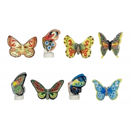 Série complète de 8 fèves Papillons 2000 Prototype
