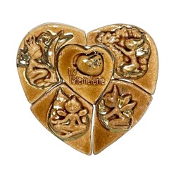 Série complète de 5 fèves La Talemelerie - Brun 2014