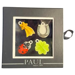 Coffret de 4 fèves Paul - Les porte-bonheur 2015