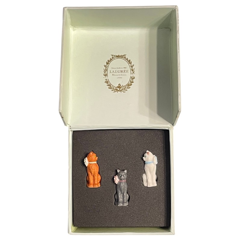Coffret de 3 fèves Ladurée - Les chats 2015