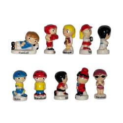 Série complète de 10 fèves Les petits sportifs 2015