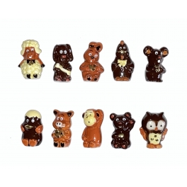 Complete set of 10 feves Animaux choco 2021