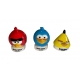 Complete set of 3 feves Angry birds médium
