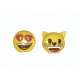 Série complète de 2 fèves Emoji mini médium