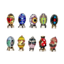 Série complète de 10 fèves Oeufs déco 2016