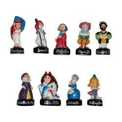 Série complète de 9 fèves La petite histoire de France 2016