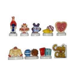 Série complète de 9 fèves Candy crush 2017