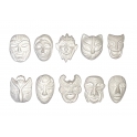 Complete set of 10 feves Les masques vénitiens Pré-série