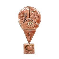 Série complète de 5 fèves La Talemelerie - Les moyens de transport - Rose 2020