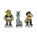 Complete set of 3 feves Shrek médium