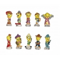 Complete set of 10 feves Tweety se déguise