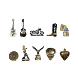 Série complète de 10 fèves Passion Johnny Hallyday 2021