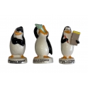 Série complète de 3 fèves médium Les pingouins de Madagascar