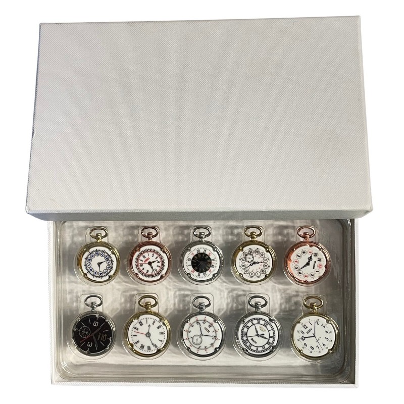 Coffret de 10 fèves Montres à gousset et cadrans 2022