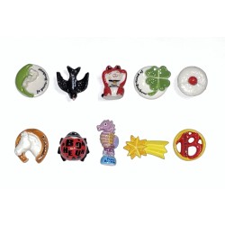 Série complète de 10 fèves Porte-bonheur 2022