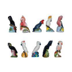 Série complète de 10 fèves Kakatoès 2023