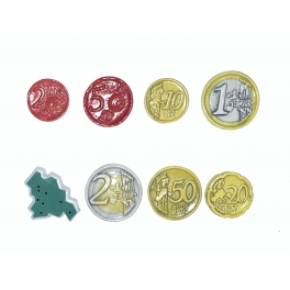 Complete set of 8 feves Suisse Normande - Les euros