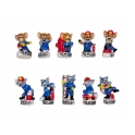 Complete set of 10 feves Tom et Jerry apprentis pompiers