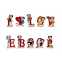 Complete set of 10 feves I love Betty Boop