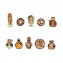 Série complète de 10 fèves L'art inca