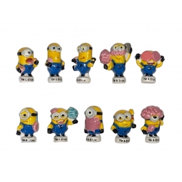 Complete set of 10 feves Minions candy pop