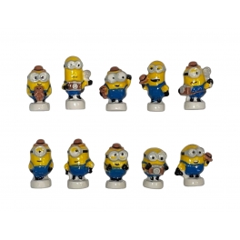 Complete set of 10 feves Minions gentleman 2024