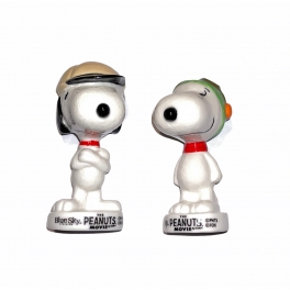 Complete set of 2 medium feves Snoopy