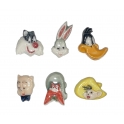 Complete set of 6 feves Looney Tunes - Frimousses I
