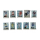 Complete set of 10 feves Football