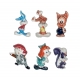 Complete set of 6 feves Tiny Toons