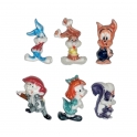 Complete set of 6 feves Tiny Toons