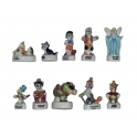 Complete set of 10 feves Pinocchio