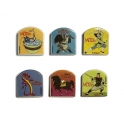 Série complète de 6 fèves Mulan