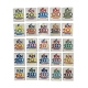 Série complète de 25 fèves Les plaques 2000