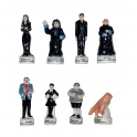 Complete set of 8 feves New Addams family