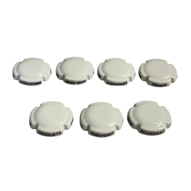 Série complète de 7 fèves Champagne - Capsules 2025