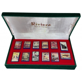 Complete set of 12 feves Riviera