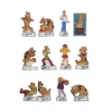 Complete set of 12 feves Scooby-Doo