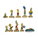 Complete set of 10 feves Simpson en vacances