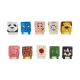 Complete set of 10 feves Animaux cubes - Grand modèle