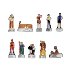 Série complète de 10 fèves Fort Boyard 1999