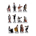 Complete set of 12 feves Jazz band 2