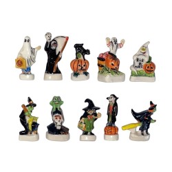 Série complète de 10 fèves Hurra Halloween 2000