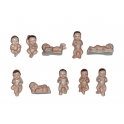 Complete set of 10 feves Les bébés - nouveaux nés