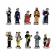 Série complète de 10 fèves Pompiers du monde