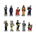 Complete set of 10 feves Pompiers du monde