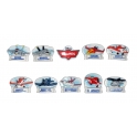 Complete set of 10 feves Planes