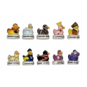 Complete set of 10 feves Les canards coquins